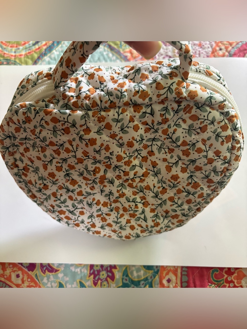 Floral Heart-Shaped Mini Tote bag
